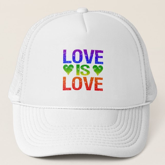 Boné Love Is Love hat - escolha a cor (Frente)