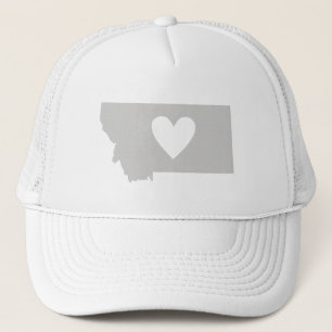 Boné Love Montana Shape Cinza Heart Cutout Montanan