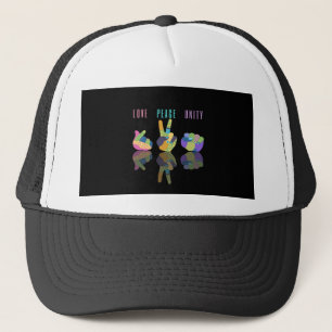 Boné Love Peace Unity Sign Hat