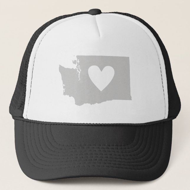 Boné Love Washington Grey Heart Cutout Washingtonian (Frente)