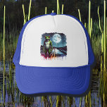 Boné Loveland Frogman | Ohio Cryptid<br><div class="desc">Os gráficos do lendário monstro cripídico de Ohio,  The Frogman. Diz-se que foi visto em Loveland,  Ohio por várias testemunhas que ficam sobre as pernas traseiras como um homem.</div>