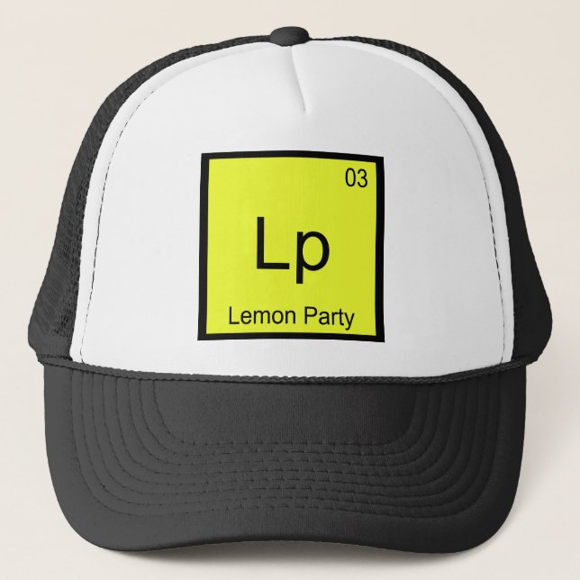 Boné Lp - Camiseta Meme Símbolo de Elemento Químico Lem (Frente)