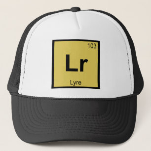 Boné Lr - Símbolo da Tabela Periódica da Química da Mús