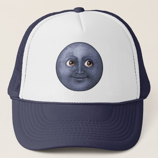 Boné Lua Azul Escura - Emoji (Frente)