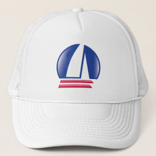 Boné Lua de Sailing_Pontoon Racing_Blue do catamarã