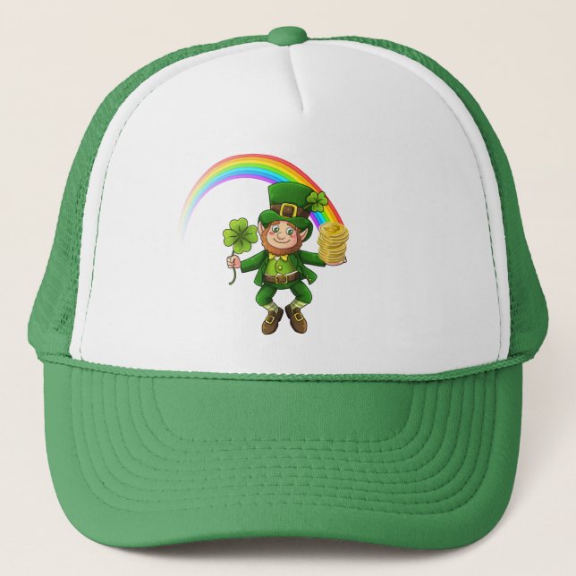 Boné Lucky Bitmoney Rainbow Leprechaun (Frente)