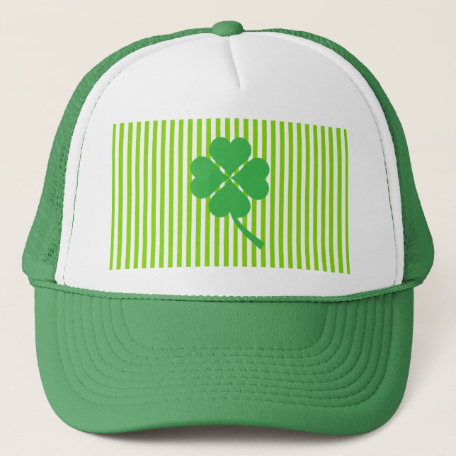 Boné Lucky Four Shamrock Folha Design-87906 (Frente)