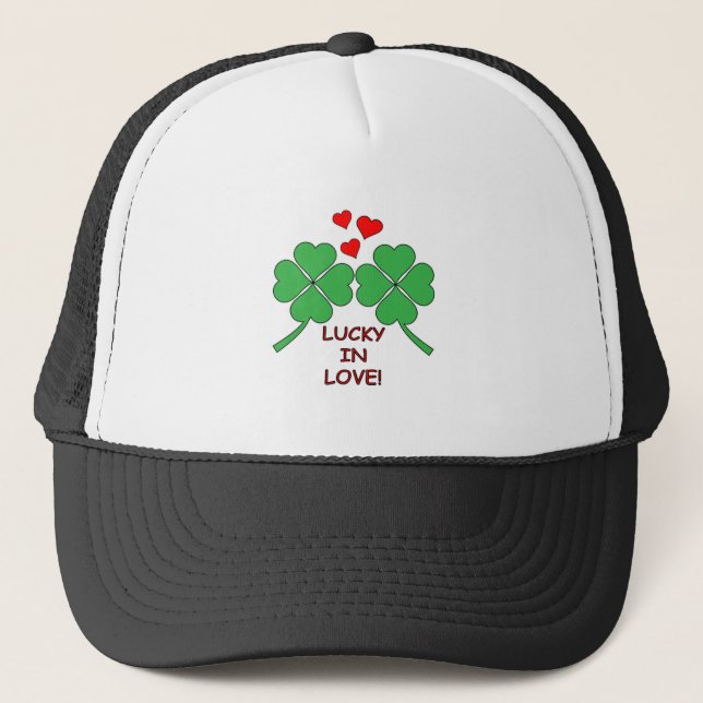 Boné Lucky In Love Hearts Clover (Frente)