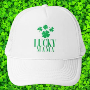 Boné Lucky Mama Trucker Hat - Clover Cutie Vibes
