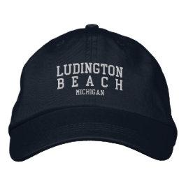 Boné Ludington Beach Michigan Embroidered Baseball Hat