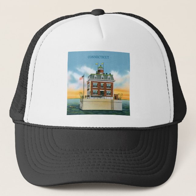 Boné Luz nova da borda de Connecticut Londres (Frente)