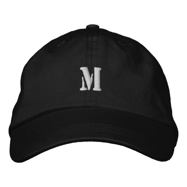 Boné M Monograma Feita com Costura Minuciosa-Cap (Frente)