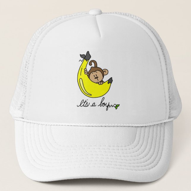 Boné Macaco É um Menino Camisetas e Presentes (Frente)
