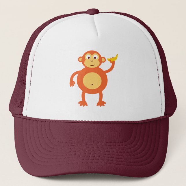 Boné Macaco Laranja (Frente)