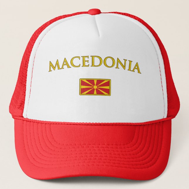 Boné Macedónia dourada (Frente)