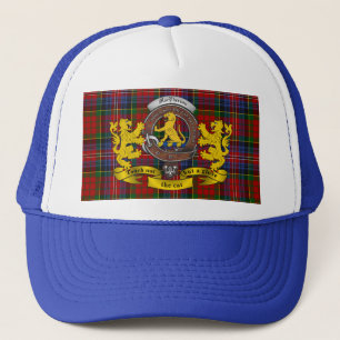 Boné Macpherson Scottish Tartan & Crachá Trucker Hat