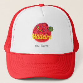 Boné Madeira Hibiscus Fllower Island Portugal Souvenir