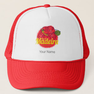 Boné Madeira Hibiscus Fllower Island Portugal Souvenir