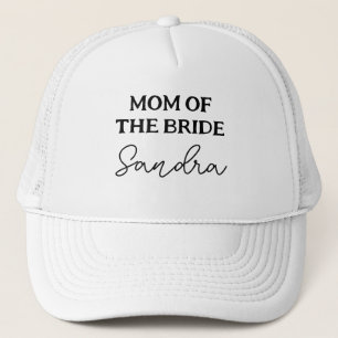Boné Mãe Da Noiva Preto E Branco Despedida de Solteira