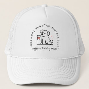 Boné Mãe de cachorro amante de café engraçado feminino