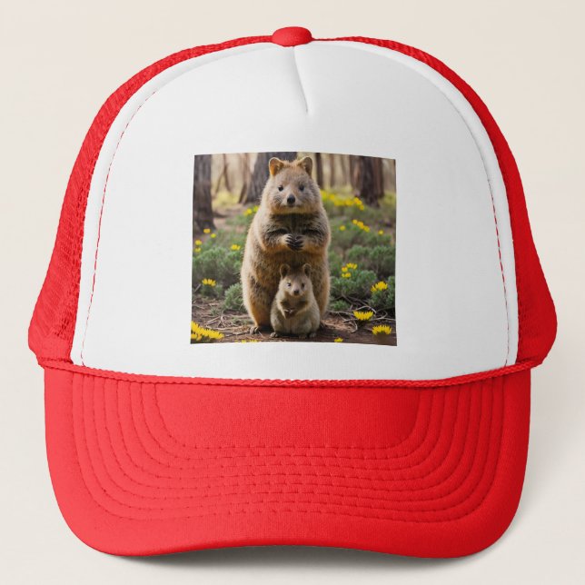 Boné Mãe E Bebê Quokka, Truckers Ho (Frente)