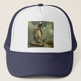 Boné Mãe Mary Pregando No Chapéu Do Caminhoneiro Cobra