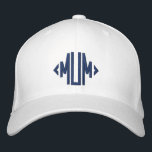 Boné Mãe Personalizada com Tipografia Moderna Simples<br><div class="desc">Mãe Simples Tipografia Moderna Personalizada Boné Bordered Baseball apresenta o simples texto bordado moderno "Mãe". Perfeito como presente para Mãe para Dia de as mães,  Natal,  aniversário e muito mais. Criado pelo Evco Studio www.zazzle.com/store/evcostudio</div>