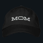 Boné Mãe Simples, Legal Tipografia Moderna Personalizad<br><div class="desc">Mãe Simples,  Legal Tipografia Moderna Personalizada O Boné Bordered Baseball apresenta o simples texto bordado moderno "Mãe". Perfeito como presente para a mãe no Dia de as mães,  Natal,  aniversário e muito mais. Criado pelo Evco Studio www.zazzle.com/store/evcostudio</div>