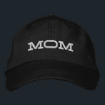 Boné Mãe Simples, Legal Tipografia Moderna Personalizad<br><div class="desc">Mãe Simples,  Legal Tipografia Moderna Personalizada O Boné Bordered Baseball apresenta o simples texto bordado moderno "Mãe". Perfeito como presente para a mãe no Dia de as mães,  Natal,  aniversário e muito mais. Criado pelo Evco Studio www.zazzle.com/store/evcostudio</div>