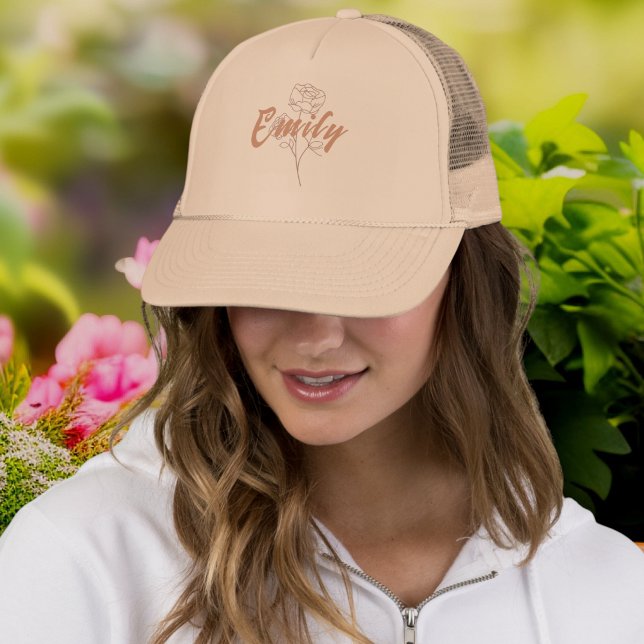 Boné Maid of honor cap with name - Wedding party hats (Criador carregado)
