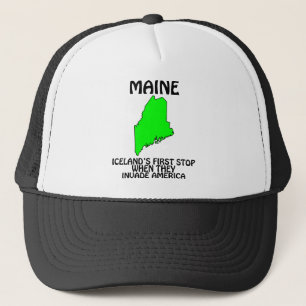 Boné Maine - A primeira parada da Islândia quando invad