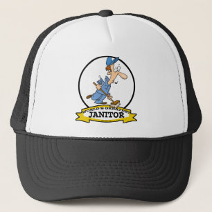 BONÉ MAIOR CARTÃO DE JANITOR DO MUNDO