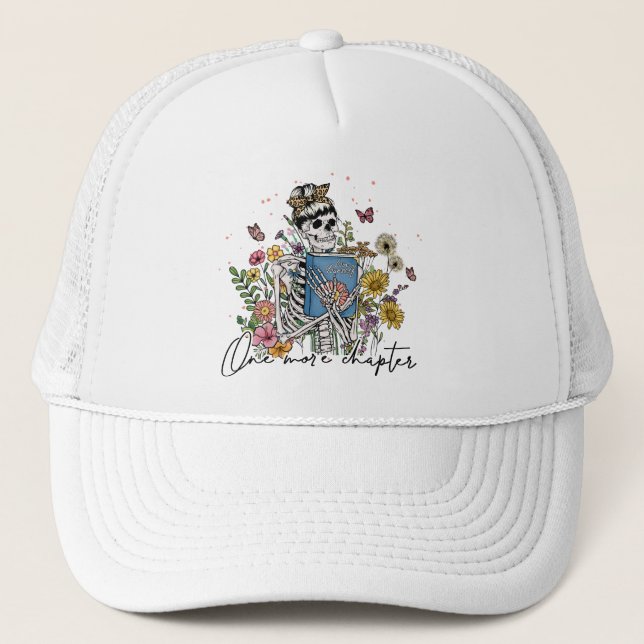 Boné Mais um Capítulo Esqueleto Floral (Frente)