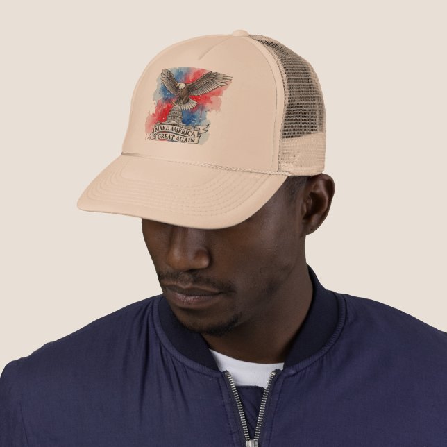 Boné Make America Great Again Bold Eagle Art Cap (In Situ)