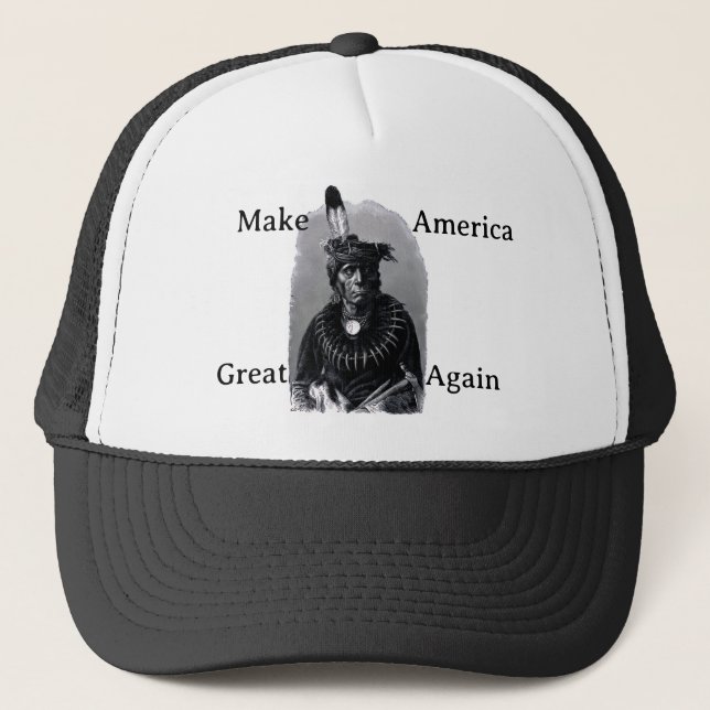 Boné Make America Great Again Trucker Hat (Frente)