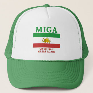 Boné Make Iran Great Again' (MIGA) hat