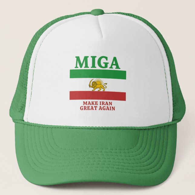 Boné Make Iran Great Again' (MIGA) hat (Frente)