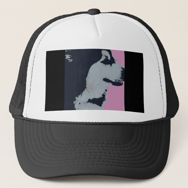 Boné Malamute Dog Pop Art (Frente)