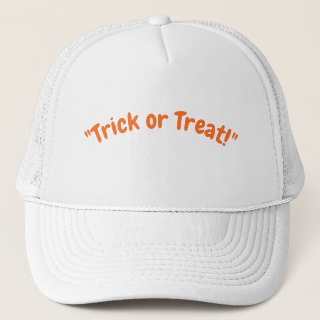 Boné Maldição do Trickster: Chapéu 'Trick ou Tratat' As (Frente)