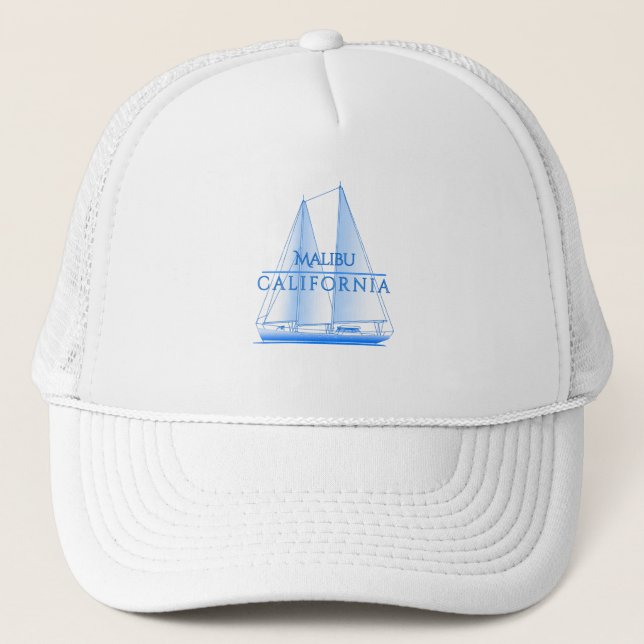 Boné Malibu Coastal Nautical Sailing Sailor (Frente)