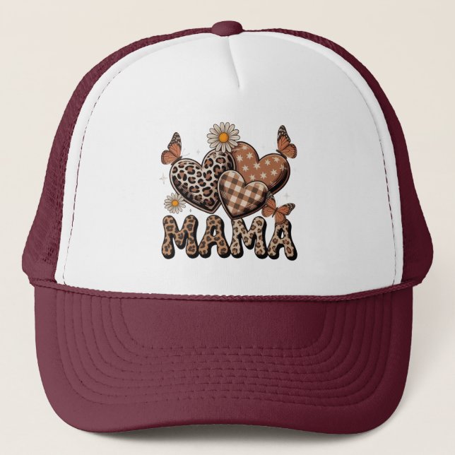 Boné Mama Fofo Floral & Guepardo (Frente)