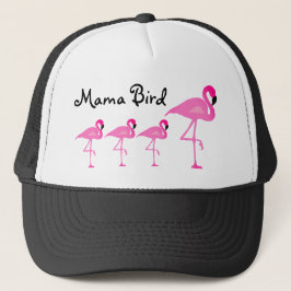 Boné Mama Pássaro Camionista Chapéu do flamingo