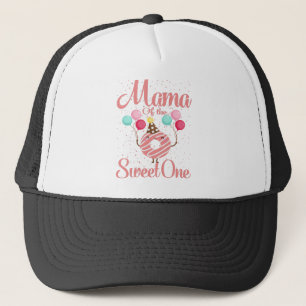 Boné Mamãe Do primeiro aniversario De Combinação Da