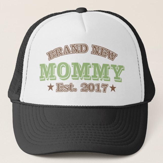 Boné Mamães brandnew Est. 2017 (verde) (Frente)