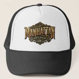 Boné Manhattan Est 1624 Coração Da Cidade De Nova York 