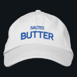 Boné Manteiga Salgada<br><div class="desc">Adicione um toque de estilo saboroso ao seu guarda-roupa com nosso Boné de beisebol bordado com manteiga salgada. Este boné apresenta um design branco de uma peça de manteiga salgada, bordada para acabamento de alta qualidade. Quer você esteja fora para um dia ocasional ou executando tarefas, este boné certamente adiciona...</div>