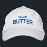 Boné Manteiga Salgada<br><div class="desc">Adicione um toque de estilo saboroso ao seu guarda-roupa com nosso Boné de beisebol bordado com manteiga salgada. Este boné apresenta um design branco de uma peça de manteiga salgada, bordada para acabamento de alta qualidade. Quer você esteja fora para um dia ocasional ou executando tarefas, este boné certamente adiciona...</div>