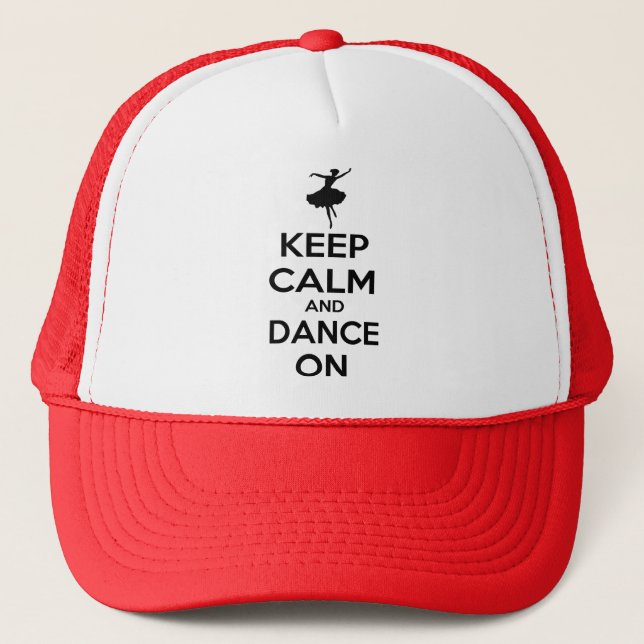 Boné Mantenha a calma e dance sobre (Frente)