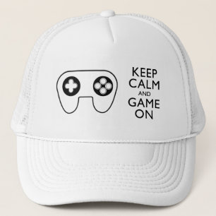 Boné MANTENHA almofada do jogo da CALMA E do JOGO SOBRE