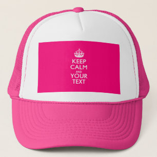 Boné MANTENHA O CALM E O Texto Personalizados